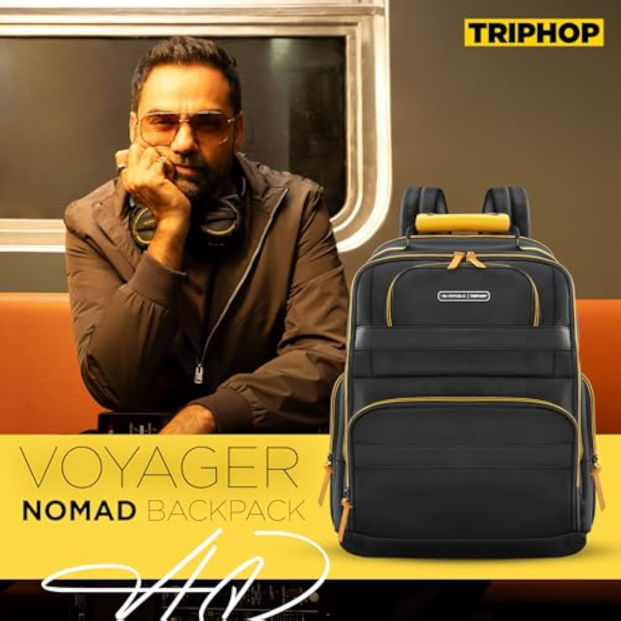 Triphop Water-Resistant Multi-Pockets Backpack for Men and Women